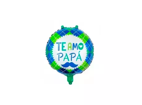 GLOBO REDONDO TE AMO PAPA (46CM) AZUL