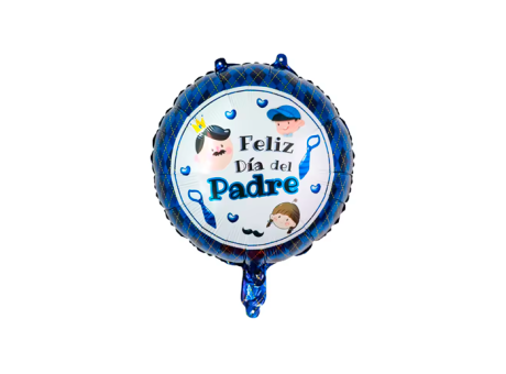 GLOBO REDONDO FELIZ DIA DEL PADRE (46CM) AZUL