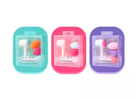 Imagen miniatura de CEPILLO FACIAL + ESPONJAS 3 PIEZAS MA41728