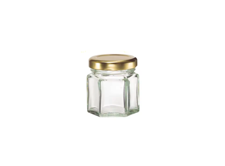 FRASCO HEXAGONAL 190 ML VIDRIO