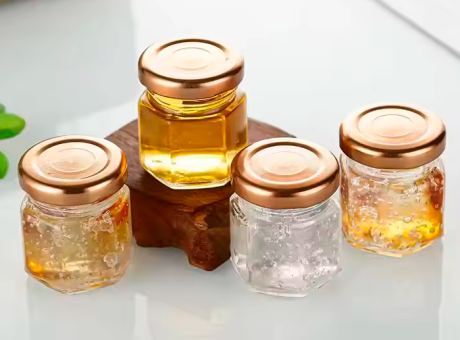 Imagen miniatura de FRASCO MINI HEXAGONAL 40ML VIDRIO