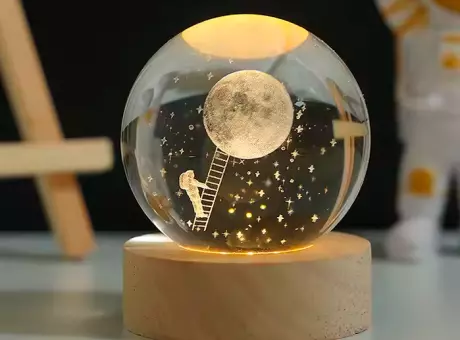 Imagen miniatura de BOLA DE CRISTAL 3D CON LED E-6279-8 SLR