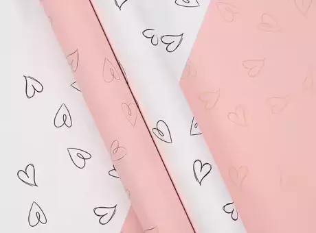 PAPEL P/REGALO CORAZON 58X58 (20 UNIDADES) 5 COLORES PDR-LOVE SLR