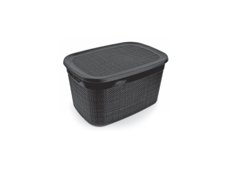 CAJA DE YUTE EUROPA ECO CON TAPA - NEGRO 5,3L 760.012.003 NITRON