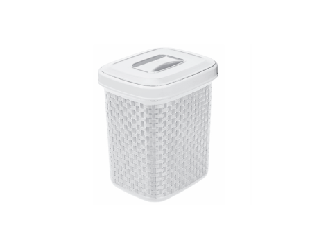 PAPELERA DE RATÁN CON TAPA - BLANCO 4,5 L 455.012.002 NITRON