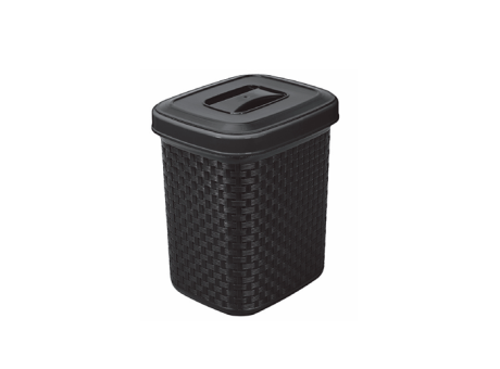 PAPELERA DE RATÁN CON TAPA - NEGRO 4,5 L 455.012.003 NITRON