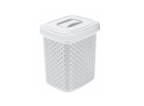 PAPELERA DE YUTE CON TAPA - BLANCO 4,5L 451.012.002 NITRON