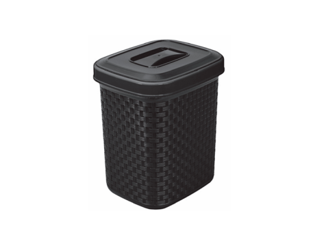 PAPELERA DE YUTE CON TAPA - NEGRO 4,5L 451.012.003 NITRON