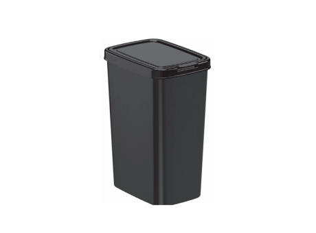 PAPELERA PLANA CON CLICK - NEGRO 12L 398.004.003 NITRON
