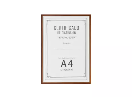 PORTA RETRATO RECTANGULO A4 (23.5X32X1) MADERA MARRON