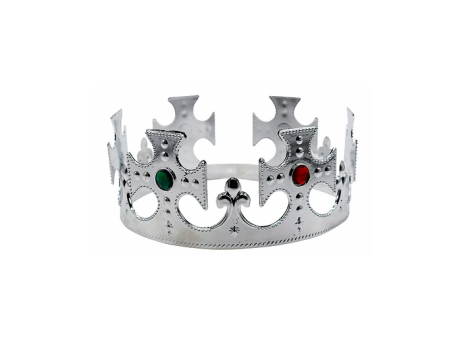 CORONA REY 12,5*10CM PLATA A1617