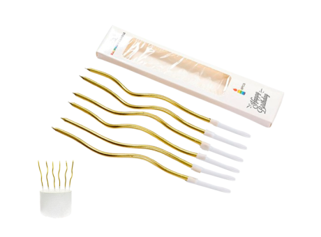 VELA TORNEADA 11CM DORADO A1174 C6