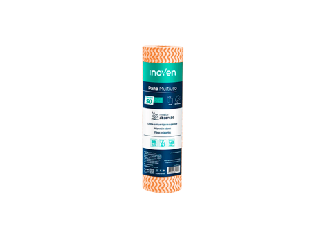 ROLLO PAÑO 35 GR NARANJA 28CMX25MT 50 UND