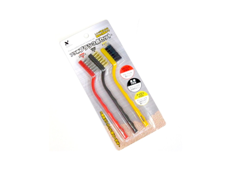 CEPILLO DE ACERO INOX./LATON/NYLON 3P (17.5CM)