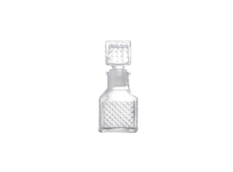 FRASCO VIDRIO CUADRADO (4.5X10.5X4.5) TRANSP.