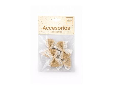 YUTE MOÑO 4P (4.5CM) BLANCO/NATURAL