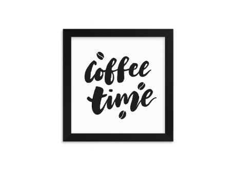 PORTA RETRATO COFFEE TIME (25X25X2CM) NEGRO
