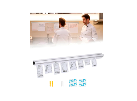 BARRA PORTA PEDIDO DE COCINA (60CM) INOX.