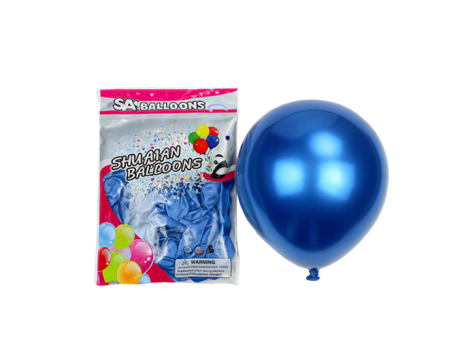 GLOBOS METALIZADO N10 AZUL 50 PZS A-JS-10X