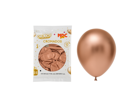 GLOBO MDC CROMADO 9\" ROSE G #9 A1878 X25