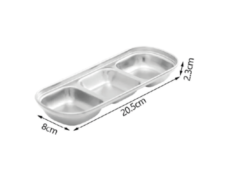 Imagen de BANDEJA GASTRONOMICA INOX 3 F-3782-3