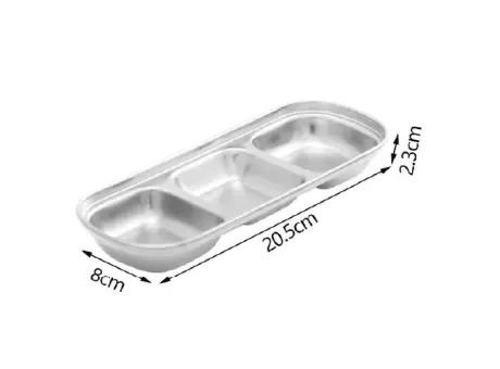 Imagen miniatura de BANDEJA GASTRONOMICA INOX 3 F-3782-3