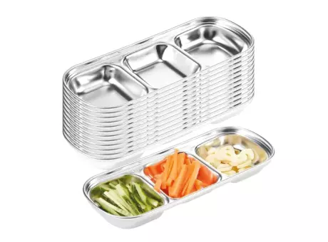 Imagen miniatura de BANDEJA GASTRONOMICA INOX 3 F-3782-3