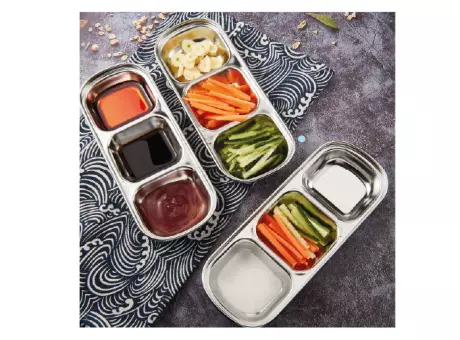 Imagen miniatura de BANDEJA GASTRONOMICA INOX 3 F-3782-3