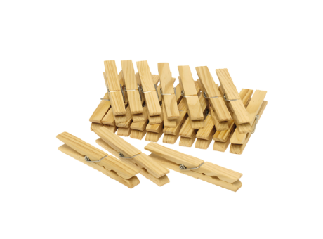 SET DE PINZAS DE MADERA 20 PZS E-3945