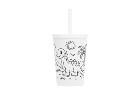 VASO HAPPY TENDENCIA PS 350 ML-DINOSAURIO 4103634 NEOPLAS