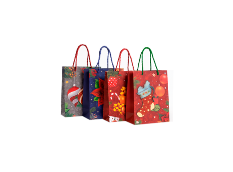 BOLSAS NAVIDAD 18X8,5X24CM 3D 0700S