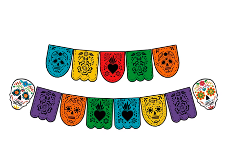 BANDERIN DE PAPEL HALLOWEEN DISENOS