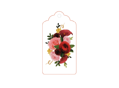 ETIQUETA FLORES 10P (5X10CM) BLANCO