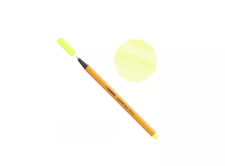 FIBRA STABILO POINT 88/024 NEON AMARILLO