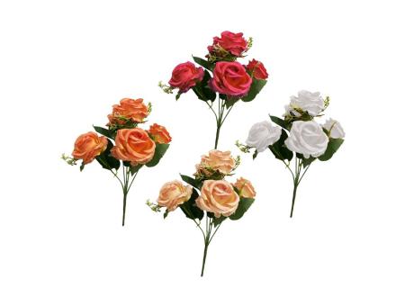 FLOR ARTIFICIAL ROSAS 30CM A1810 X5