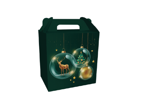 CAJA CANASTA NAVIDAD GRD 31224 VERDE