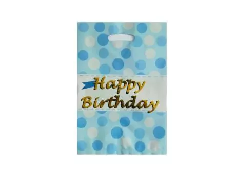 BOLSA PLASTICO MOTAS 10P (17X25) CELESTE