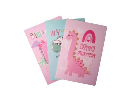 CUADERNO DINOSAURIO 3P (14.2X21CM/32 HOJAS)