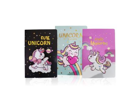 CUADERNO UNICORNIO 3P (14.2X21CM/32 HOJAS)