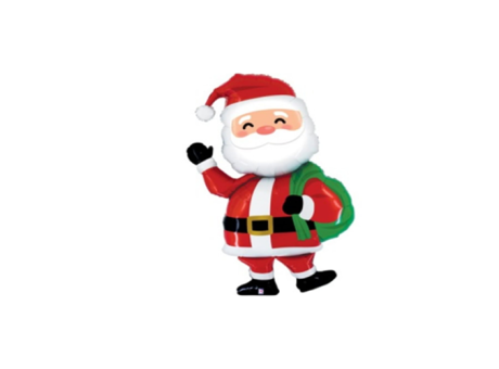 GLOBO PAPA NOEL (59X102CM) ROJO