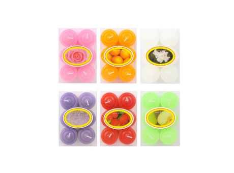 SET DE VELAS CHATAS 6 PZS E-5824-6PC