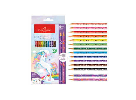 ECOLAPICES COL. UNICORNIO 12+2 EFECTO MEZCLADO