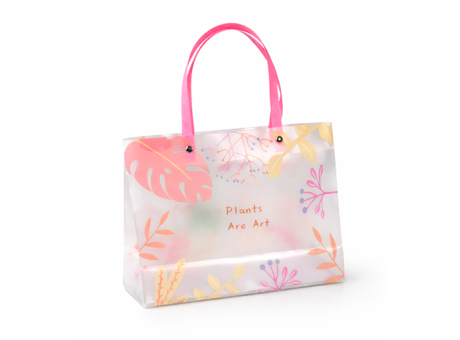 BOLSO PLASTICO (25.5X26X9.5CM) PRIMAVERA ROSADO