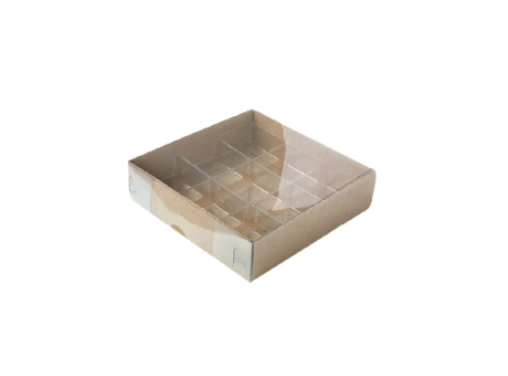 CAJA CUADRADA CON DIVISORIA 09 CAV KRAFT