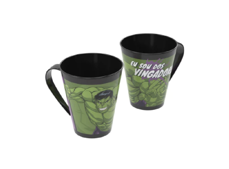 JARRITO PLAST. 360ML HULK PLASUTIL