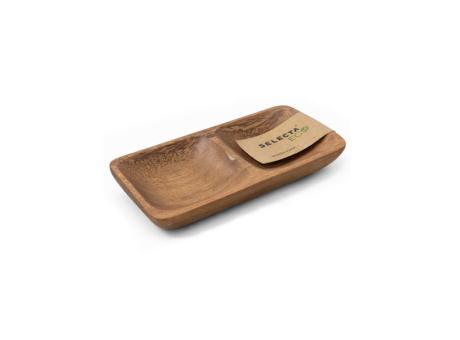 COPETINERRO 2 DIVISIONES 15*7,5*2,5CM MADERA CLARA 205049 SD