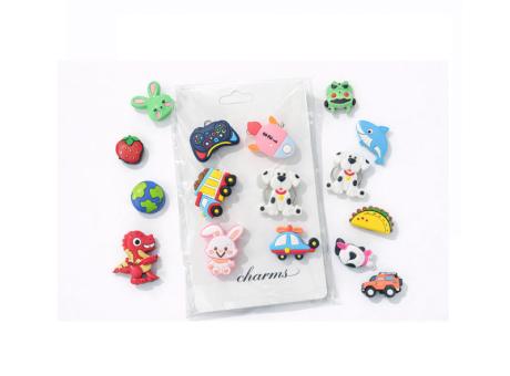 PINS P/ CROCS SET 6 PCS C/ LUZ CR24