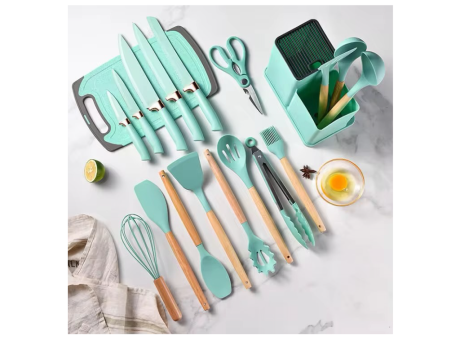 Imagen de SET CUBIERTOS SILICONA 19 PZS F-3452-19PC