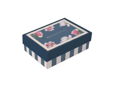 CAJA RECT TAPA PETIT MD EST PRETTY MAGNOLIA 19,5X14,5X6,5