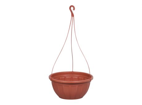 Imagen de PLANTERA PLASTICA CON COLGANTE R.9752 MARRON RISCHIOTO/9752 XX